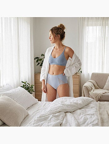 Pack de 4 Bragas Mujer Reductoras Encaje Invisible OZABI