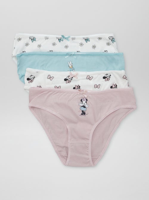 Pack de 4 braguitas de algodón 'Minnie y Daisy' - Kiabi