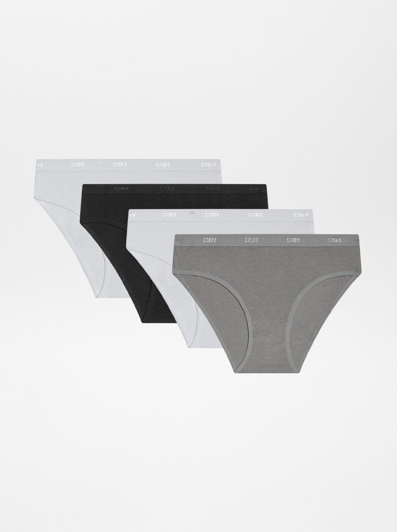 Pack de 4 braguitas 'DIM' BLANCO - Kiabi
