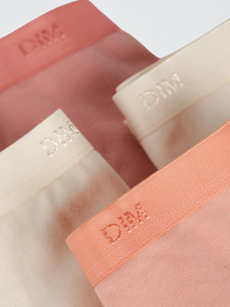 Pack de 4 braguitas 'Dim' Blanco - Kiabi