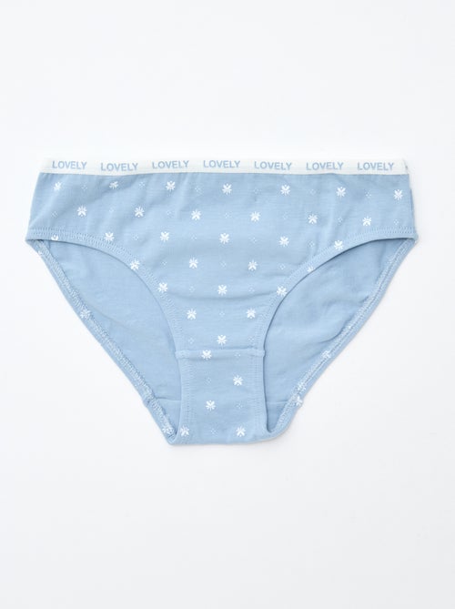 Pack de 4 braguitas estampadas - Kiabi