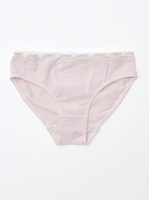 Pack de 4 braguitas estampadas - Kiabi