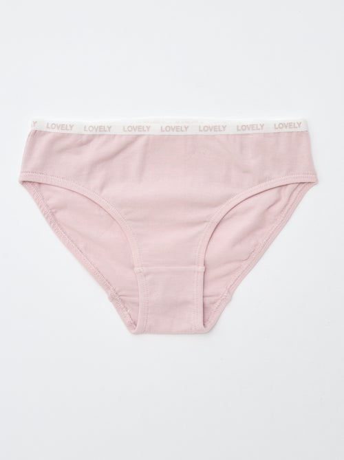 Pack de 4 braguitas estampadas - Kiabi