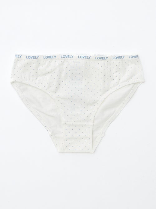 Pack de 4 braguitas estampadas - Kiabi