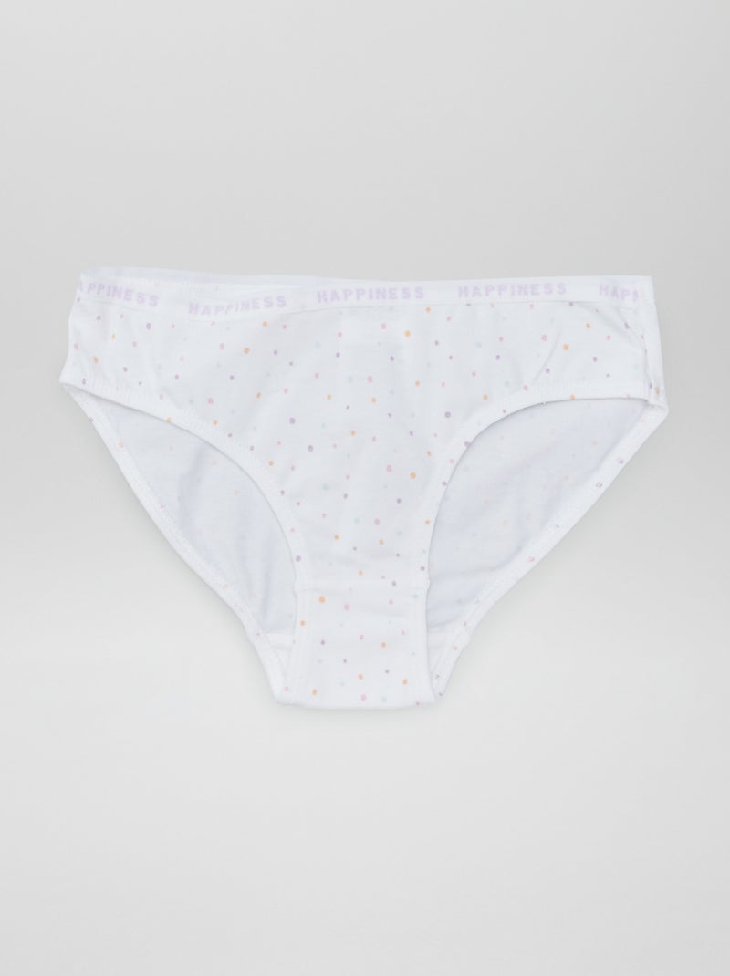 Pack de 4 braguitas estampadas AZUL - Kiabi