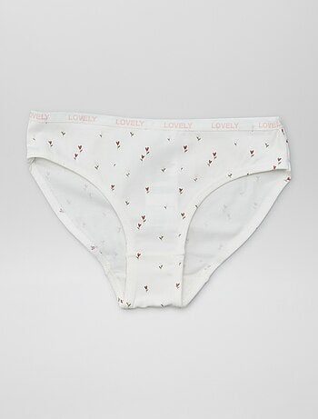 Pack de 4 braguitas estampadas