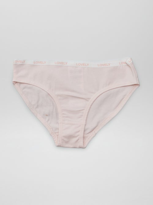 Pack de 4 braguitas estampadas - Kiabi