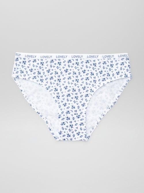 Pack de 4 braguitas estampadas - Kiabi