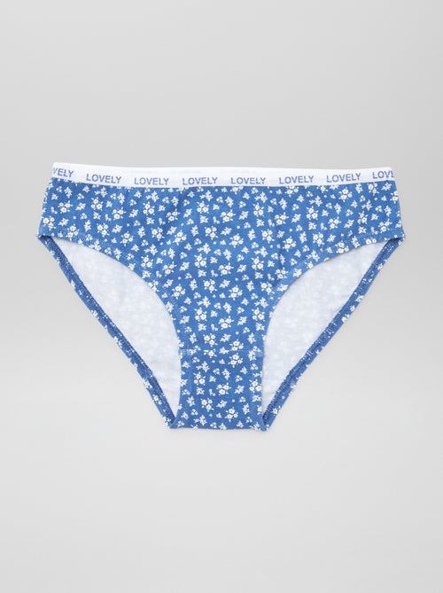 Pack de 4 braguitas estampadas - Kiabi