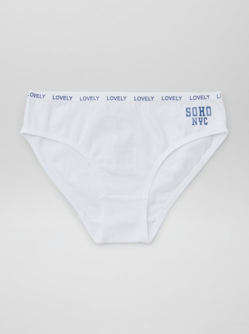 Pack de 4 braguitas estampadas - Kiabi