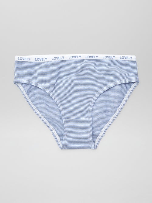 Pack de 4 braguitas estampadas - Kiabi