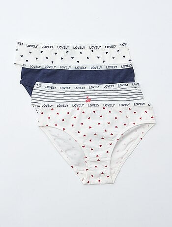 Pack de 4 braguitas estampadas