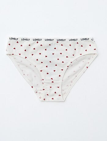 Pack de 4 braguitas estampadas