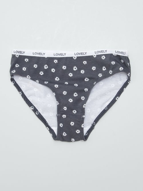 Pack de 4 braguitas estampadas - Kiabi