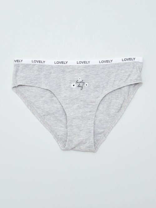 Pack de 4 braguitas estampadas - Kiabi