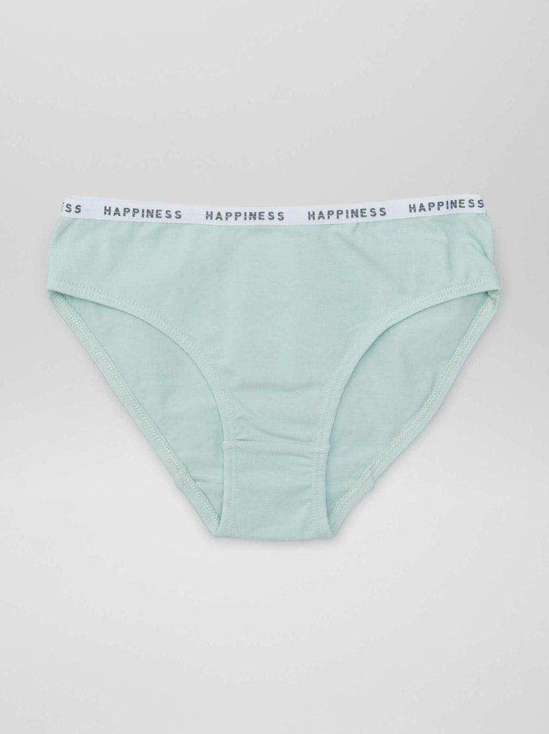 Pack de 4 braguitas estampadas ROSA - Kiabi