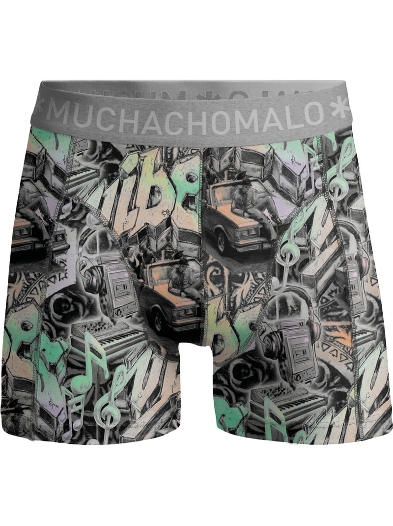 Pack de 4 b?xers Muchachomalo Gris negro - Kiabi