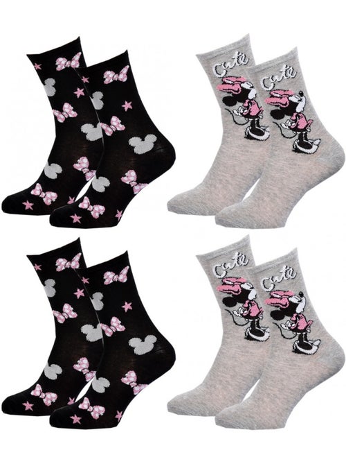 Pack de 4 calcetines adulto licencia fantasías surtido - Kiabi Pack de 4 calcetines adulto licencia fantasías surtido - Kiabi