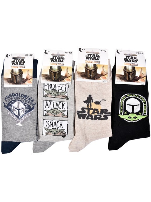 Pack de 4 calcetines adulto licencia fantasías surtido - Kiabi Pack de 4 calcetines adulto licencia fantasías surtido - Kiabi