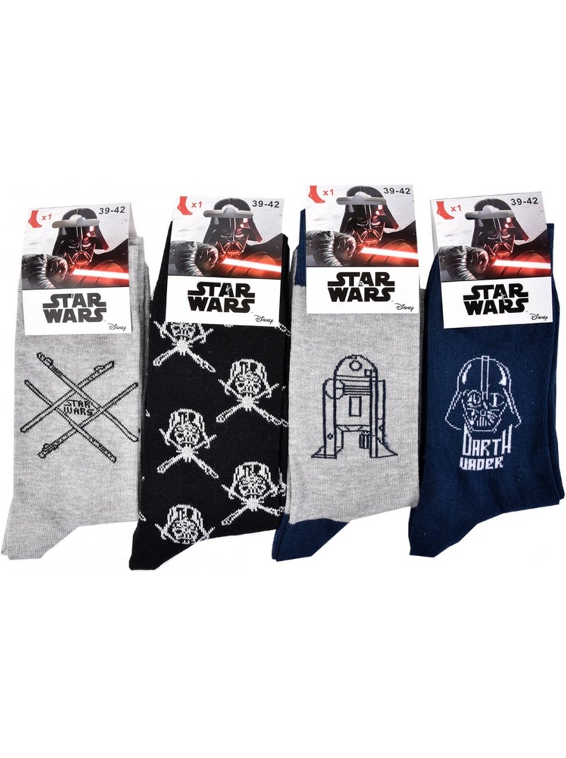 Pack de 4 calcetines adulto licencia fantasías surtido Multicolor - Kiabi