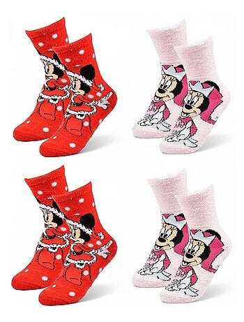 Pack de 4 calcetines antideslizantes niño Disney MINNIE