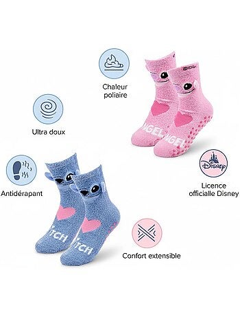 Pack de 4 Calcetines Antideslizantes Niño LILO & STITCH
