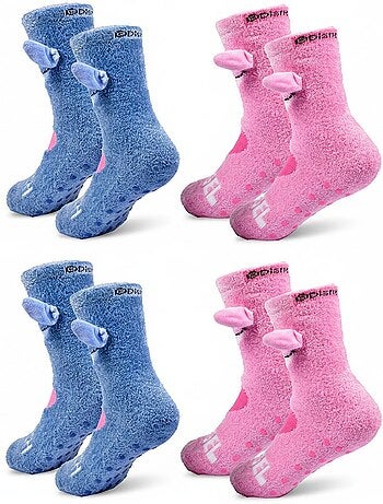 Pack de 4 Calcetines Antideslizantes Niño LILO & STITCH