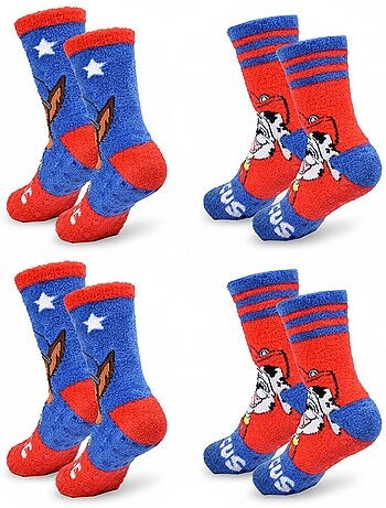 Pack de 4 calcetines antideslizantes niño PAT PATROUILLE