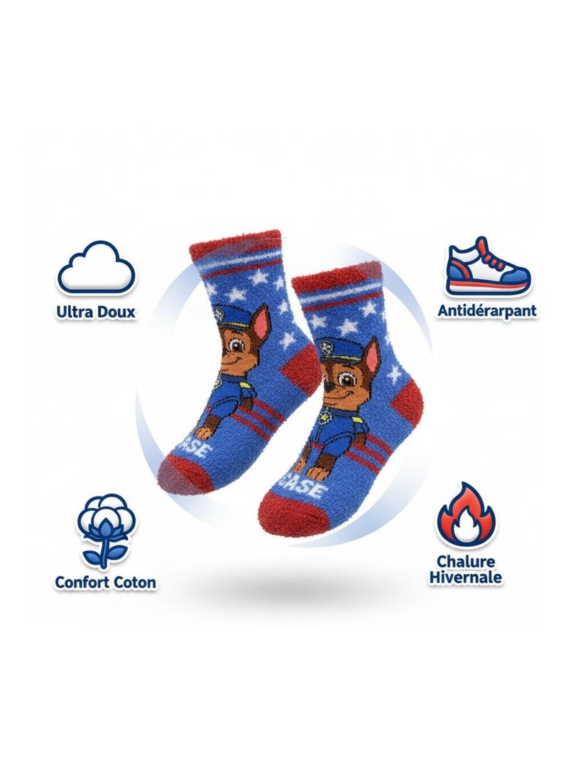 Pack de 4 calcetines antideslizantes niño PAT PATROUILLE Gris rojo - Kiabi