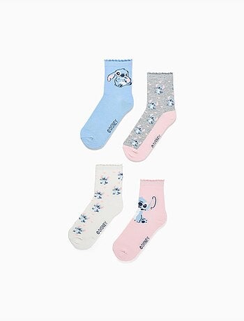 Pack de 4 calcetines con Stitch