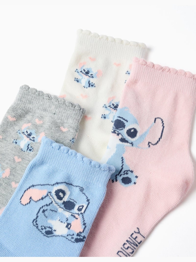 Pack de 4 calcetines con Stitch Multicolor - Kiabi