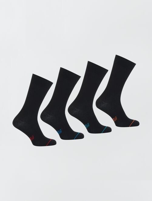 Pack de 4 calcetines de largo medio 'Athena' - Kiabi