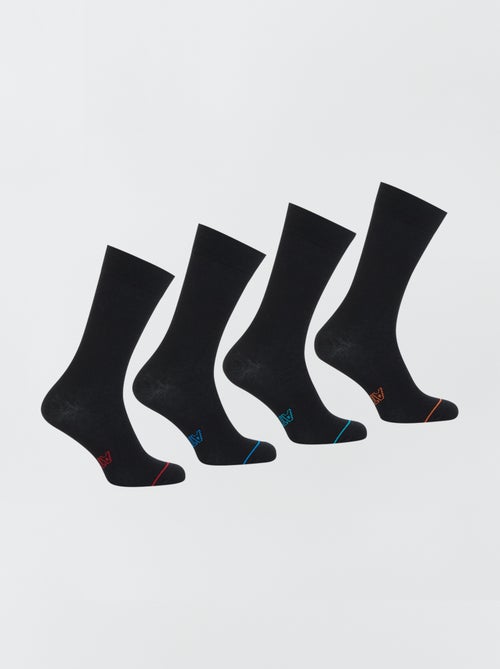 Pack de 4 calcetines de largo medio 'Athena' - Kiabi