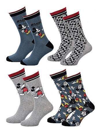 Pack de 4 Calcetines Hombre DISNEY MICKEY MOUSE