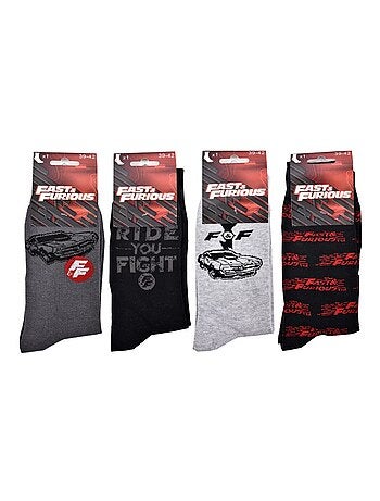 Pack de 4 calcetines hombre FAST AND FURIOUS