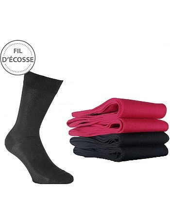 Pack de 4 calcetines hombre hilo de Escocia