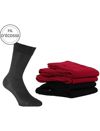 Pack de 4 calcetines hombre hilo de Escocia