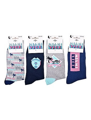 Pack de 4 calcetines hombre MIAMI VICE