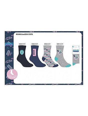 Pack de 4 calcetines hombre MIAMI VICE