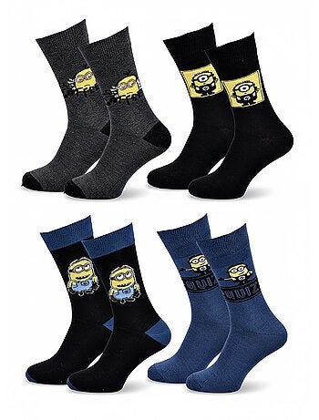 Pack de 4 calcetines hombre Minions Licencia