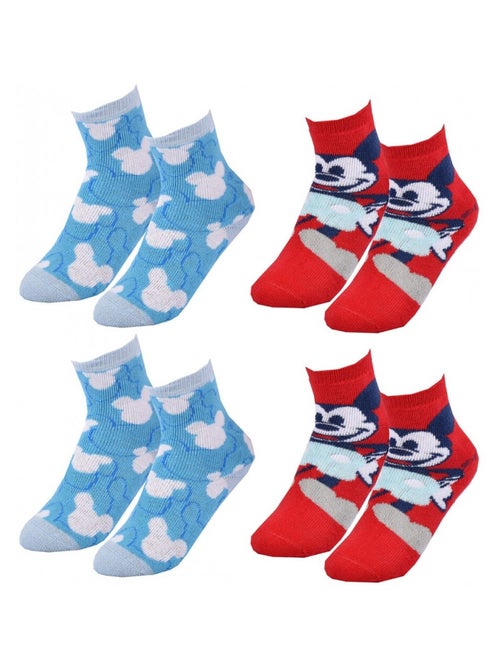 Pack de 4 calcetines niño DISNEY MICKEY MOUSE - Kiabi Pack de 4 calcetines niño DISNEY MICKEY MOUSE - Kiabi
