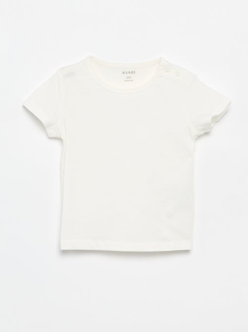 Pack de 4 camisetas lisas - Kiabi