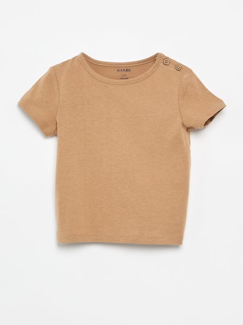 Pack de 4 camisetas lisas - Kiabi