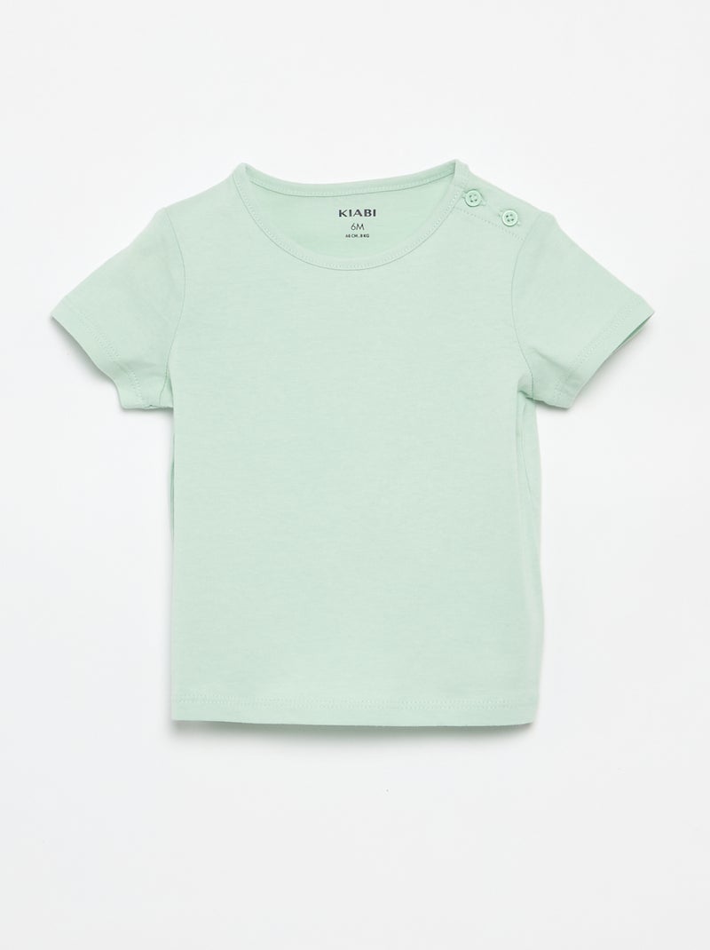 Pack de 4 camisetas lisas Blanco - Kiabi
