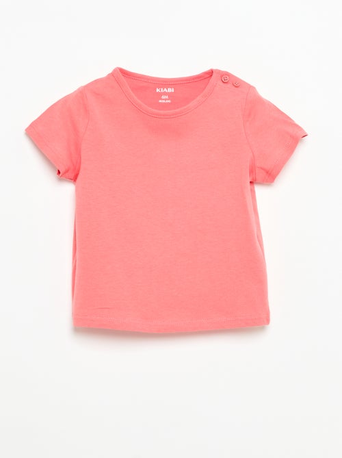 Pack de 4 camisetas lisas - Kiabi Pack de 4 camisetas lisas - Kiabi