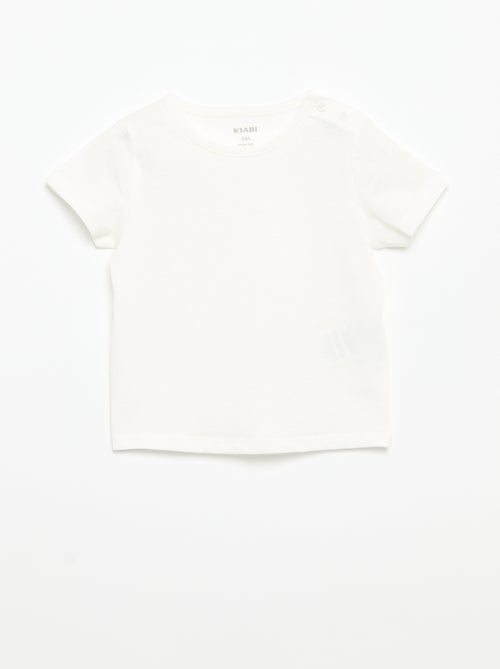 Pack de 4 camisetas lisas - Kiabi Pack de 4 camisetas lisas - Kiabi