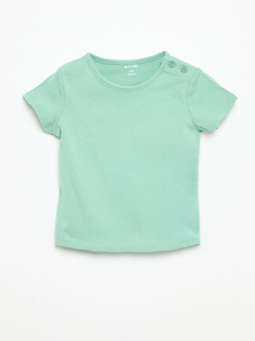 Pack de 4 camisetas lisas - Kiabi Pack de 4 camisetas lisas - Kiabi