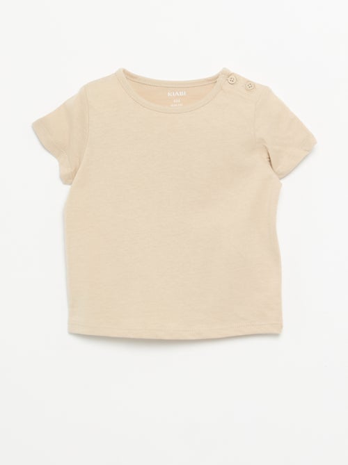 Pack de 4 camisetas lisas - Kiabi