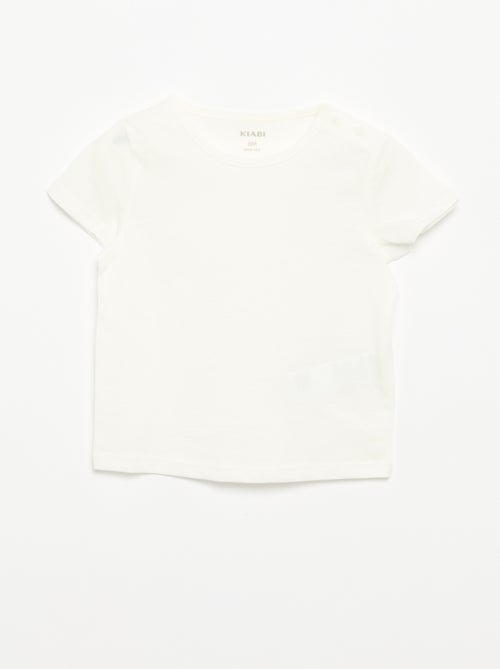 Pack de 4 camisetas lisas - Kiabi