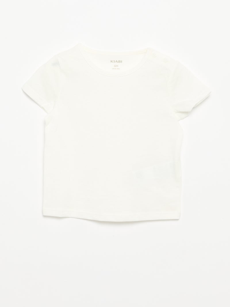 Pack de 4 camisetas lisas Naranja - Kiabi
